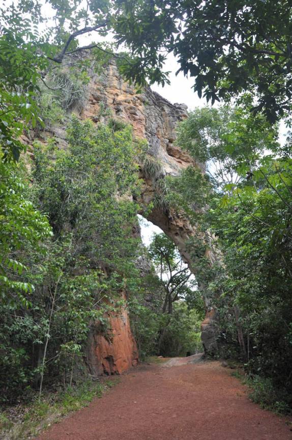 O Arco do Triunfo, no Parque Nacional de Sete Cidades - PI